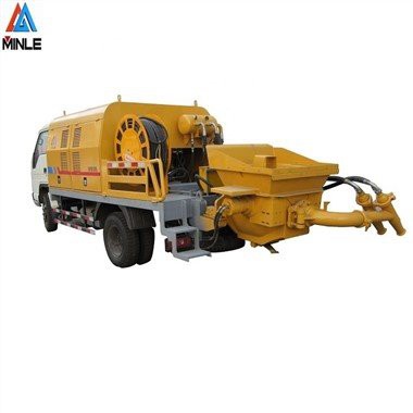 Camion pompe à béton projeté
